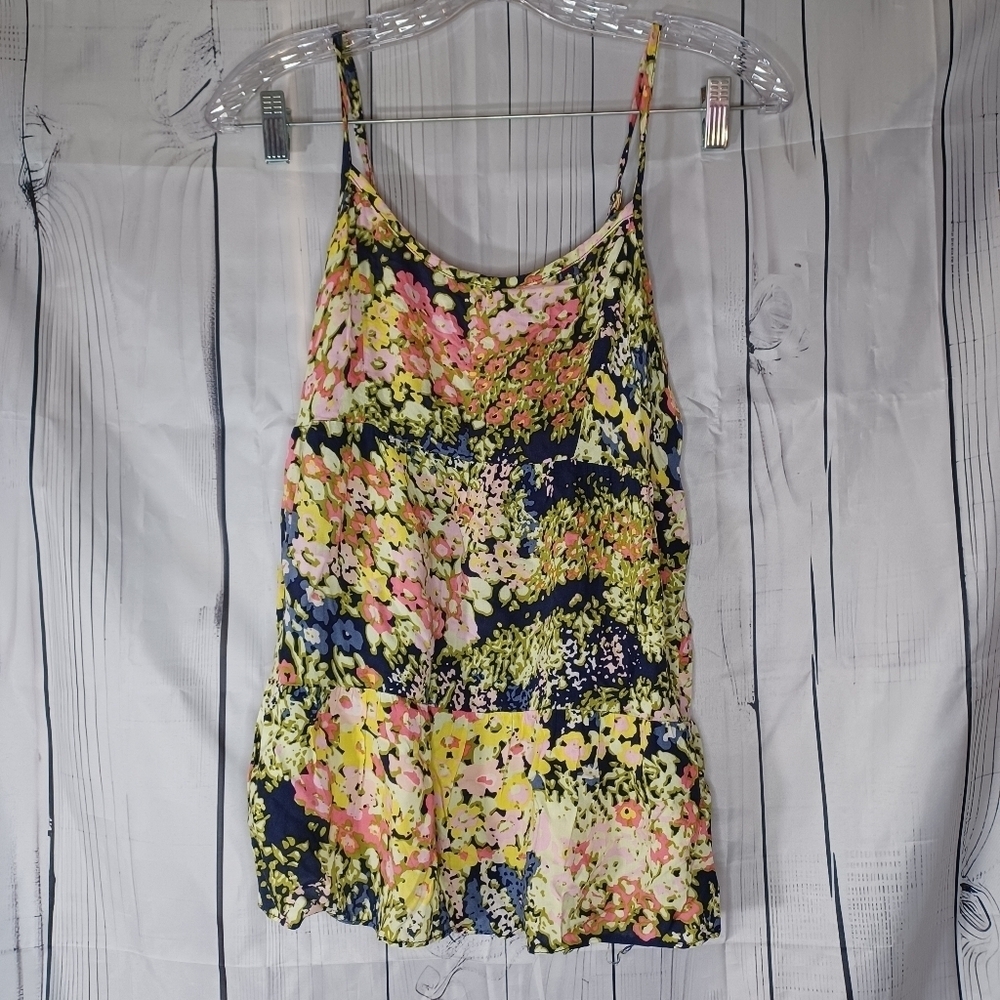 Old Navy Floral Boho Y2K Lightweight Spaghetti Strap Top